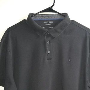 Black Calvin Klein collared shirt